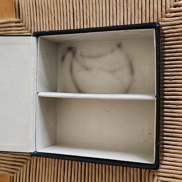 Chanel parfume box black reptile 2 section box - Picture 4 of 6